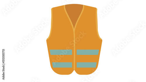 Orange Safety Vest Life Jacket