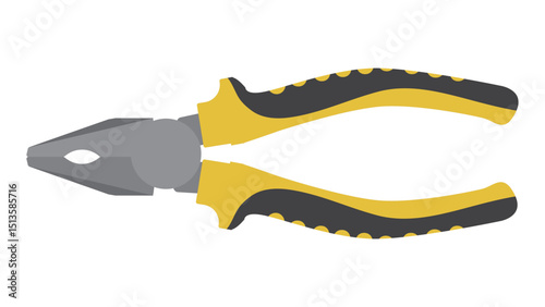 Yellow Pliers Hand Tool