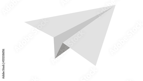 Paper Airplane Flying Icon