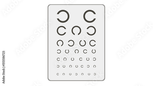 Eye Examination Vision Chart Icon
