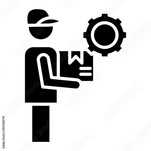 Delivery Worker Icon