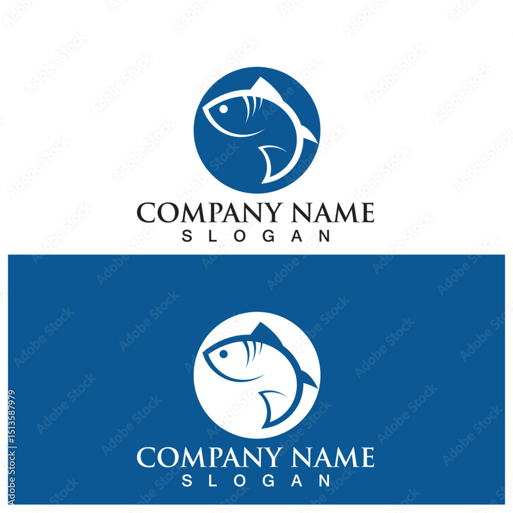 Obraz premium Fish logo template