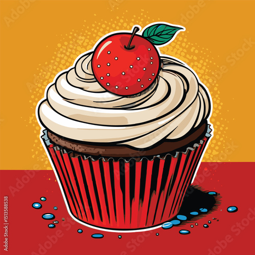 cup cake vector for design needs