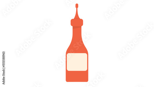 Bottle of Ketchup Condiment Icon