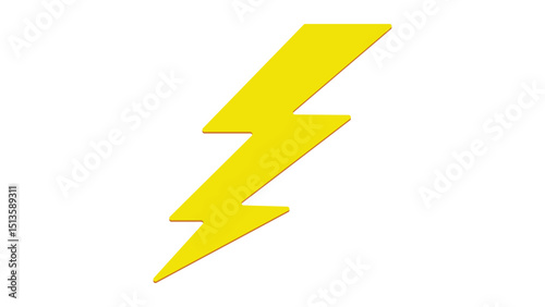 Yellow Lightning Bolt Icon