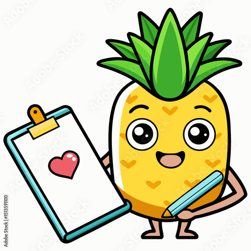 funny pineapple cartoon