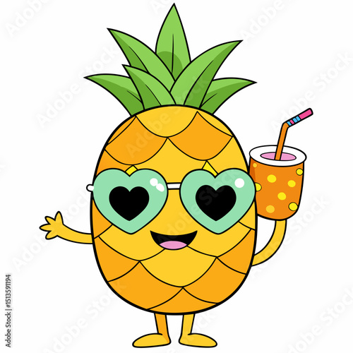 pineapple juice and fruits