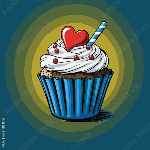 cup cake vector for design needs
