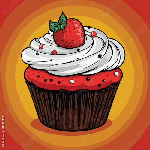 cup cake vector for design needs