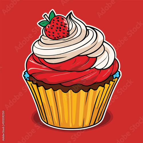 cup cake vector for design needs
