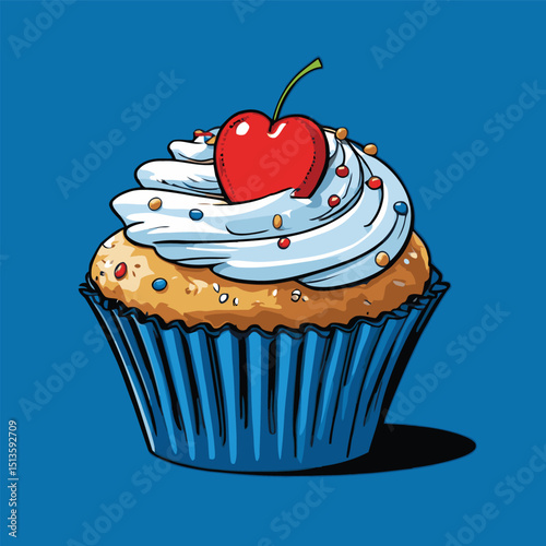 cup cake vector for design needs