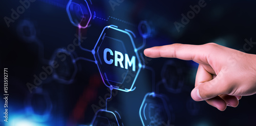 CRM Customer Relationship Management Business Concept. Customer focus