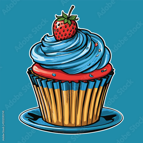 cup cake vector for design needs