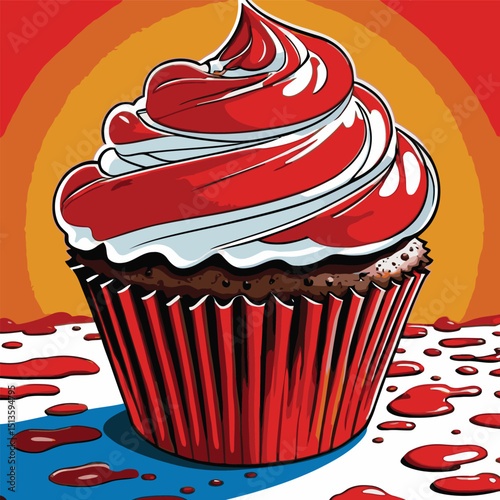 cup cake vector for design needs