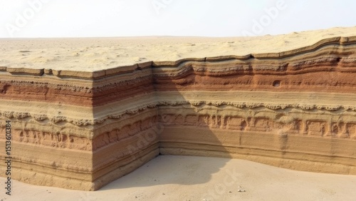 Schematic diagram of geological faults