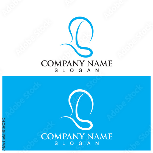 hijab fashion logo and vector template