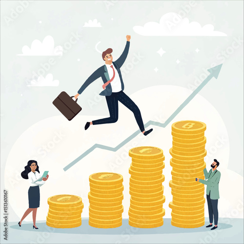 businessman and money