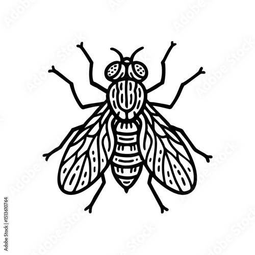  Tsetse Fly Doodle - Order Diptera