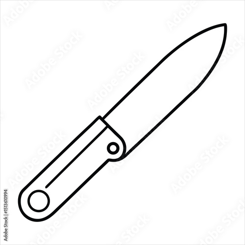 Line art of a utility knife.