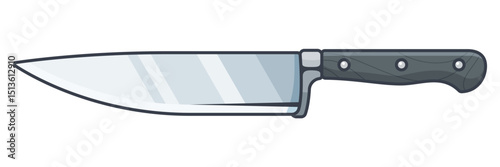 Kitchen Knife Vector Illustration