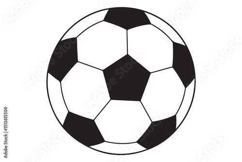 Soccer football ball silhouette simple flat illustration

