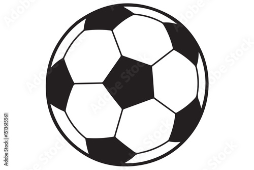 Soccer football ball silhouette simple flat illustration

