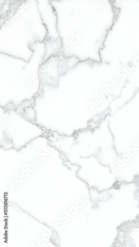 White Marble Texture with Gray Veins Background