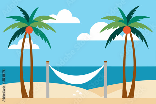 white sand beach with hammocks and cabanas under 