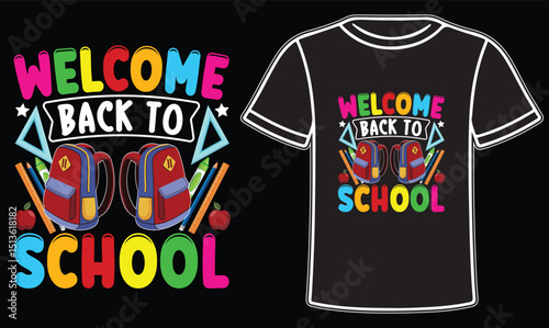 Back to school trendy t-shirt design