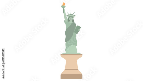 statue of liberty isolated