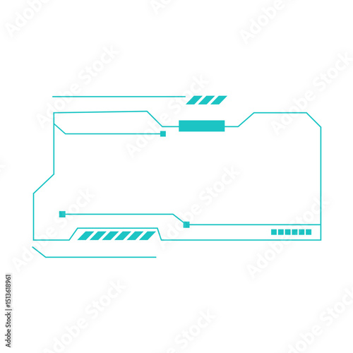 Technology Border Box Dialog Element