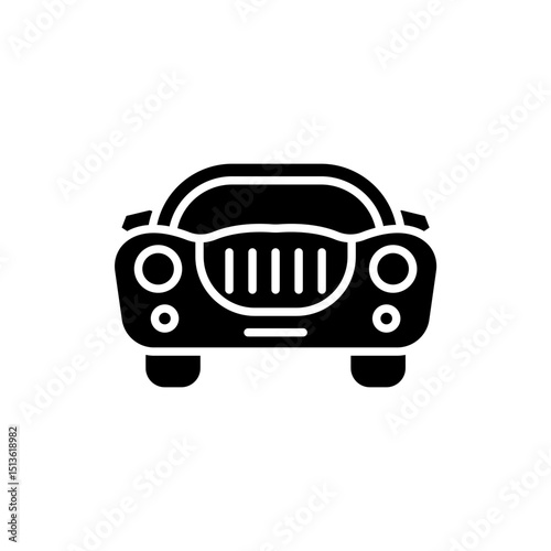 luxury car icons isolated on White Background. Flat style design
