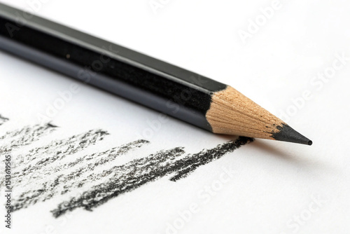 Graphite Pencil Drawing Sharp Point Sketch Lines Fine Art Tools Art Supplies Creative Process Design Illustration Black