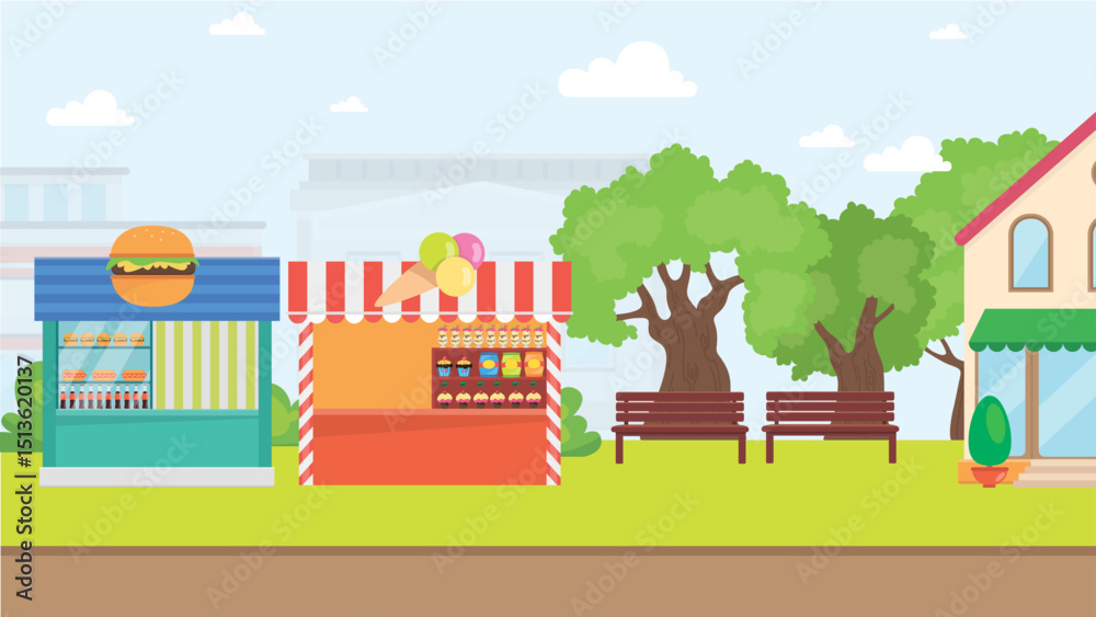 Obraz premium house in the park