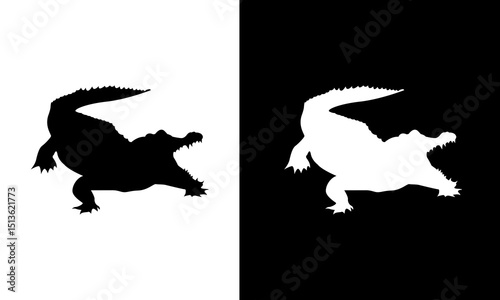 crocodile silhouette.eps