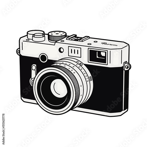 Vintage Camera Illustration A Classic Photography Icon