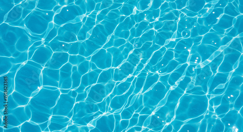 Crystal Clear Blue Water Texture Sparkling Pool Surface Background