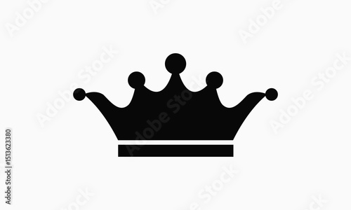A vector  black crown design.