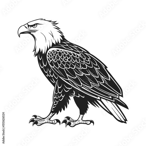 eagle on a white background
