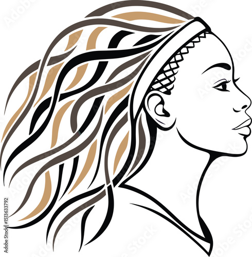 girl with long hair