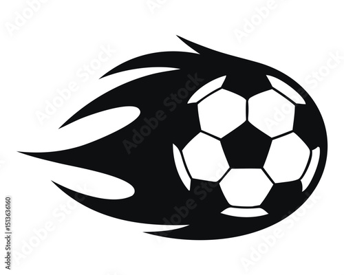 Silhouette Football Graphics, Dynamic Kicks, Motion Trails & Bursts
