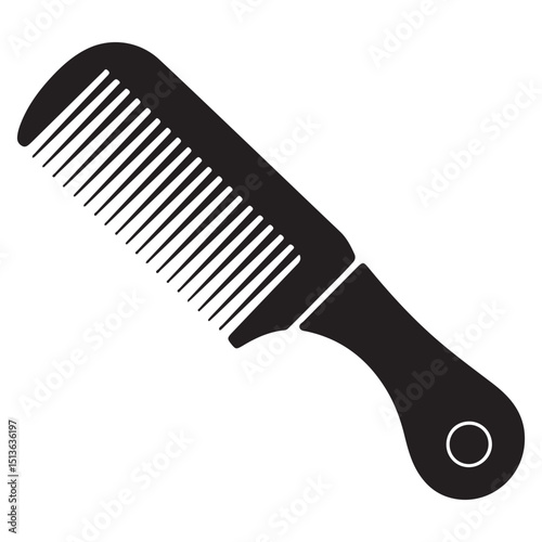 Elegant and Clean Hair Comb Vector Illustrations  Includes Fine-Tooth, Wide-Tooth, and Handle Combs in Editable Black Silhouette Format for Print, Digital,  Barbershop, and Packaging Use . Thank You .