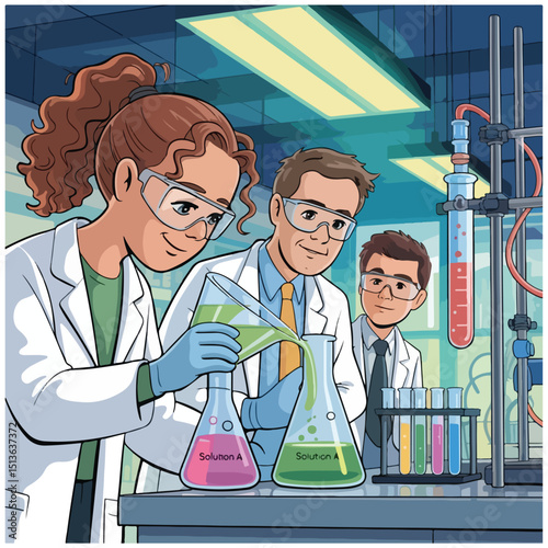 chemical test in the laboratory 19.eps