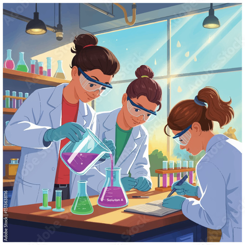 chemical test in the laboratory 10.eps