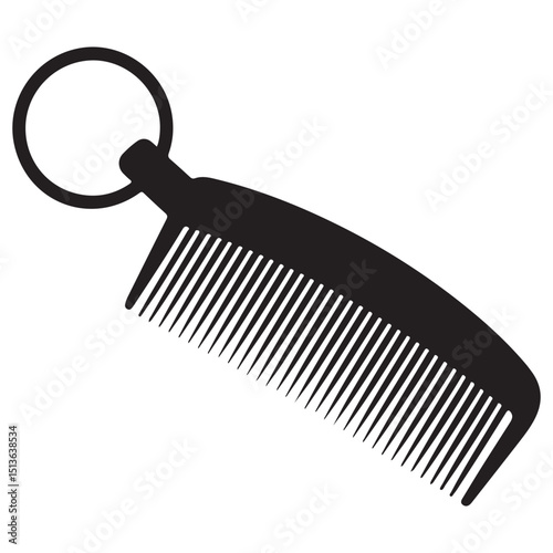 Elegant and Clean Hair Comb Vector Illustrations  Includes Fine-Tooth, Wide-Tooth, and Handle Combs in Editable Black Silhouette Format for Print, Digital,  Barbershop, and Packaging Use . Thank You .