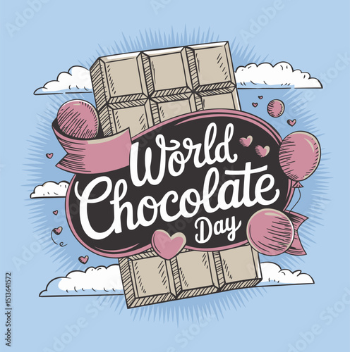 World Chocolate Day Sweet Bar Graphic