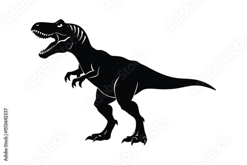 Dinosaur Art with White Background Cute Prehistoric Printable Wall Decor for Kids and Nursery
