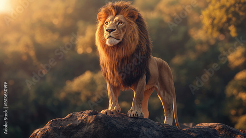 lion in the wild