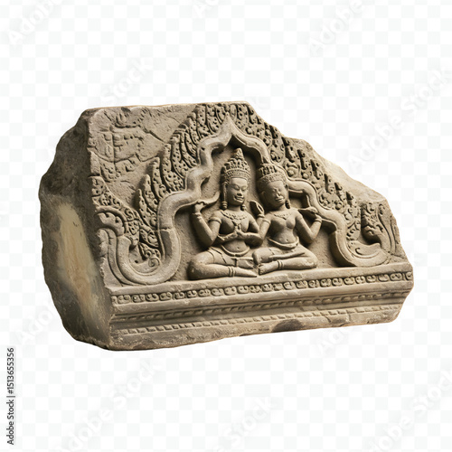 buddha statue on a white background