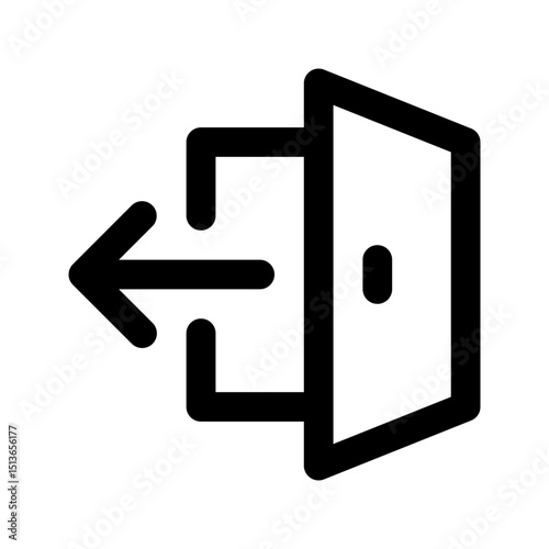 Exit sign icon. Great for emergency or wayfinding exits.